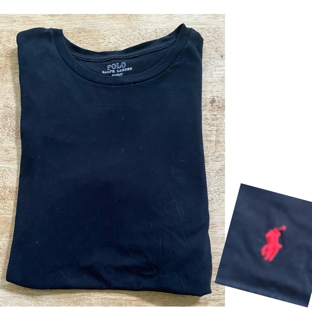 Polo by Ralph Lauren Adult Sz S Black‎ Classic Fit Short Sleeve Crewneck Tee